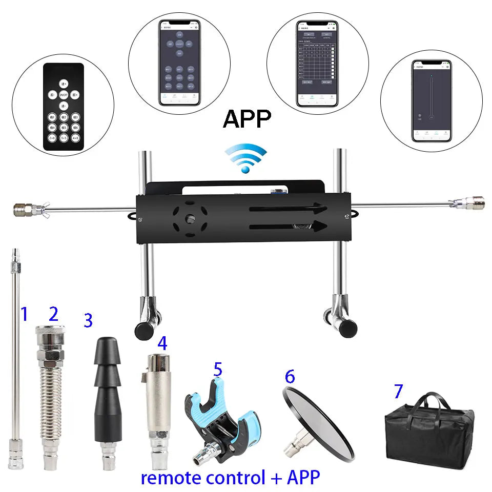 NEW Wireless APP Sex Machine with Amazing Features,Powerful,All Angle Adjustable,No Moveback Machine,200W motor, stroke 15cm