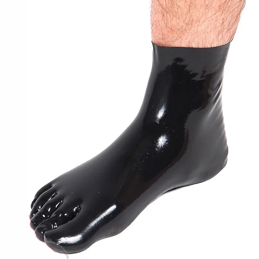 customized socks men sexy rubber fetihs bodysuit fetisch underwear rubber socks men fetish latex submissive pants
