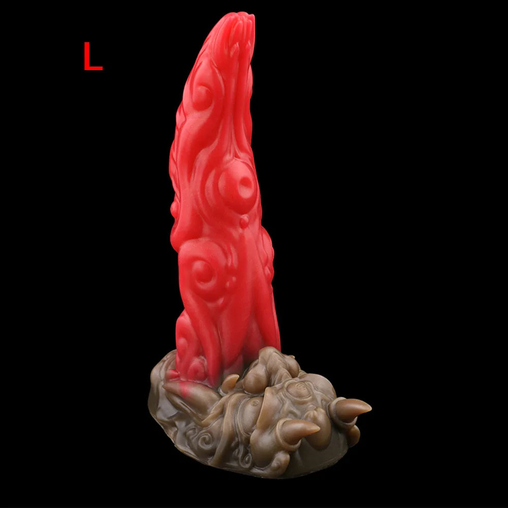 YESBUY Silicone Alien Dildo Monster Anal Plug Sex Toy Textured Penis Male Prostate Massager Adult Female Anus Vaginal Stimulator