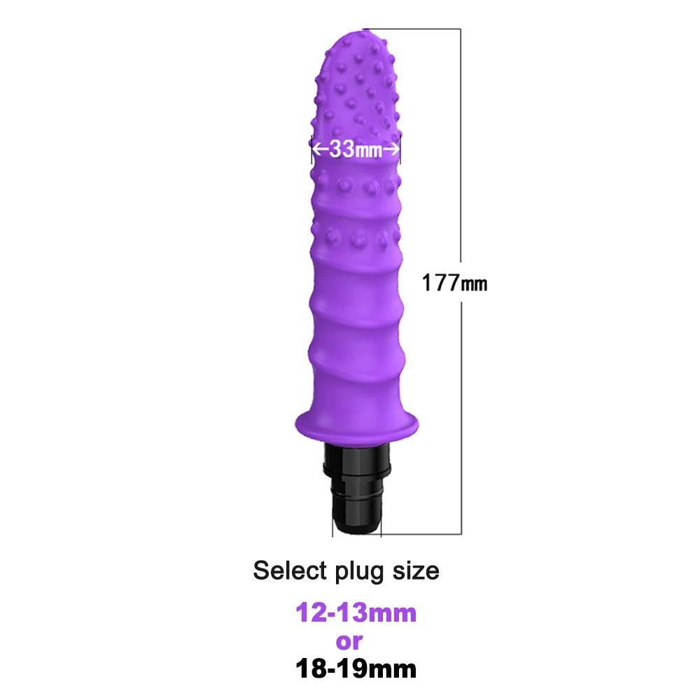Massage Gun Heads vibration dildo penis adult sex toys silicone head VIBRAT for Fascia gun percussion Vibrators for Female Man
