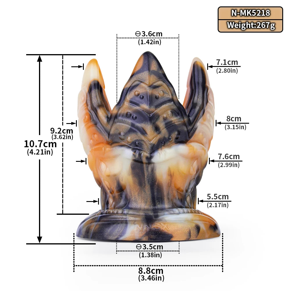 ASHBURN Fantasy Silicone Hollow Anal Plug Dilator Expansion Multi color Voyeur Knot Anal Speculum Sex Toys For Women Men