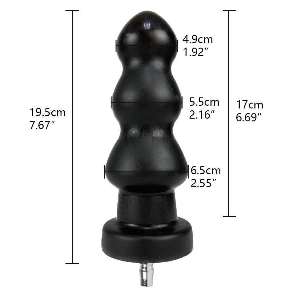 ROUGH BEAST Sex Machine Black Dildos Attachment for Vac-U-Lock Masturbation Machine Anal Plug Automatic Sex Toy Accessories