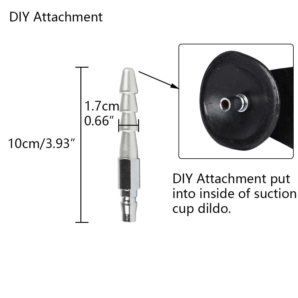 ROUGH BEAST Vac-U-Lock Sex Machine Metal Accessories for Automatic Quick PlugInMasturbation Machine Women and Man Sex Toy Adapter