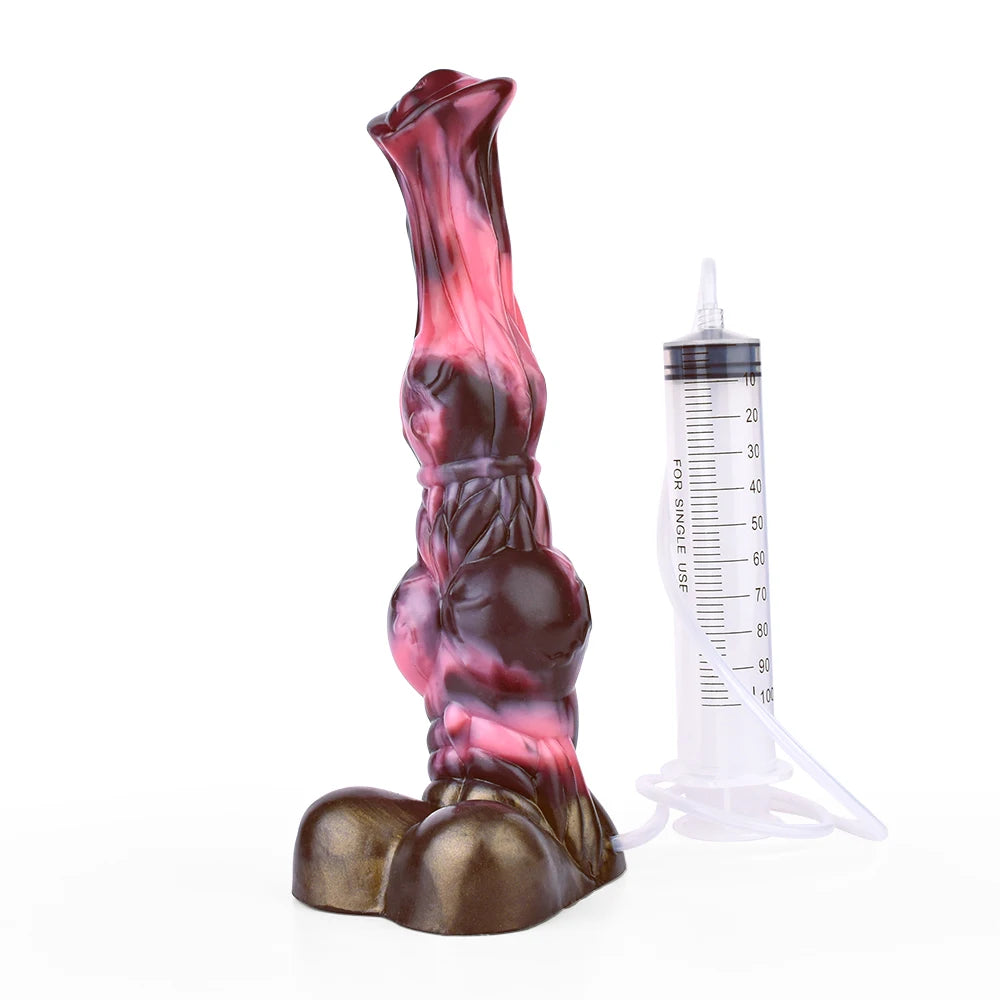 ASHBURN FERAL MUSTANG – Long Squirting Silicone Dildo with Suction Base
