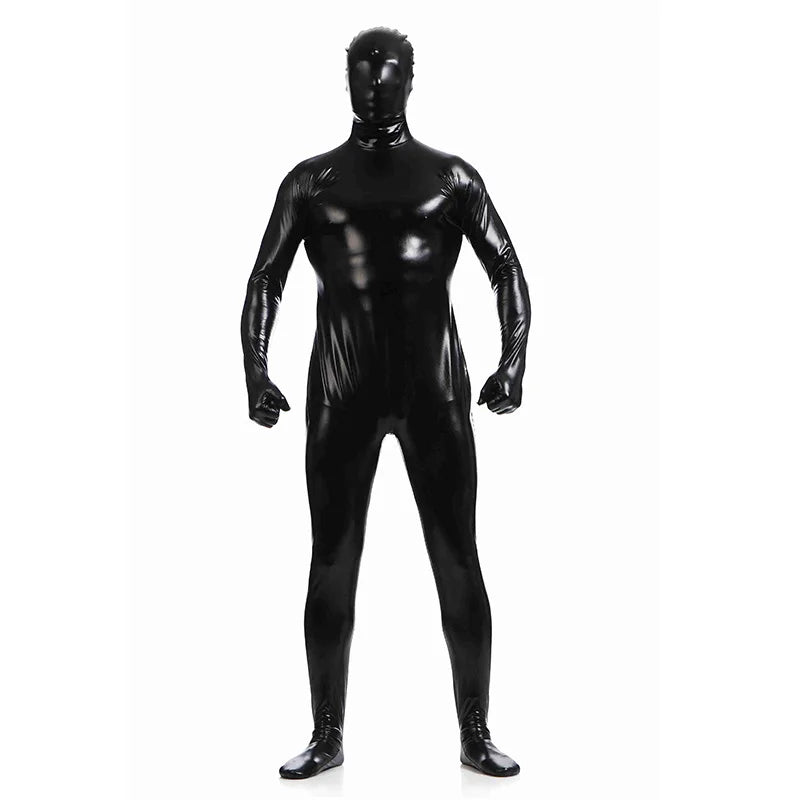 Metallic Solid Color Shiny Morph suits S-XXXL
