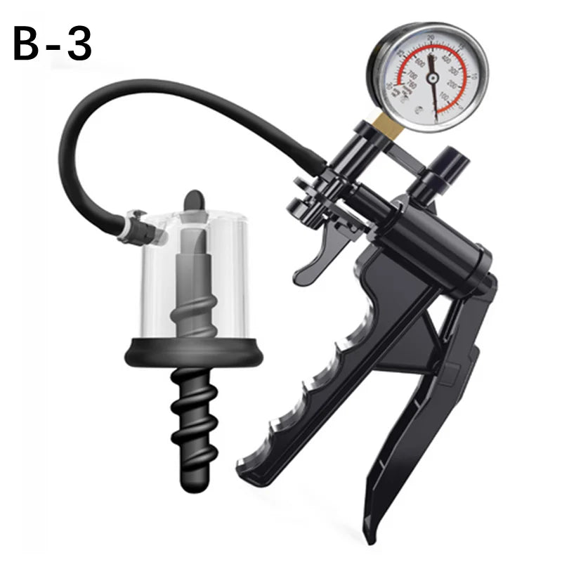 Vacuum Pump Anal Plug Butt Beads Sucking Cup Gay Rosebud Prostate Massager BDSM Sex Toys Adult Anus Dilator Man Masturbators