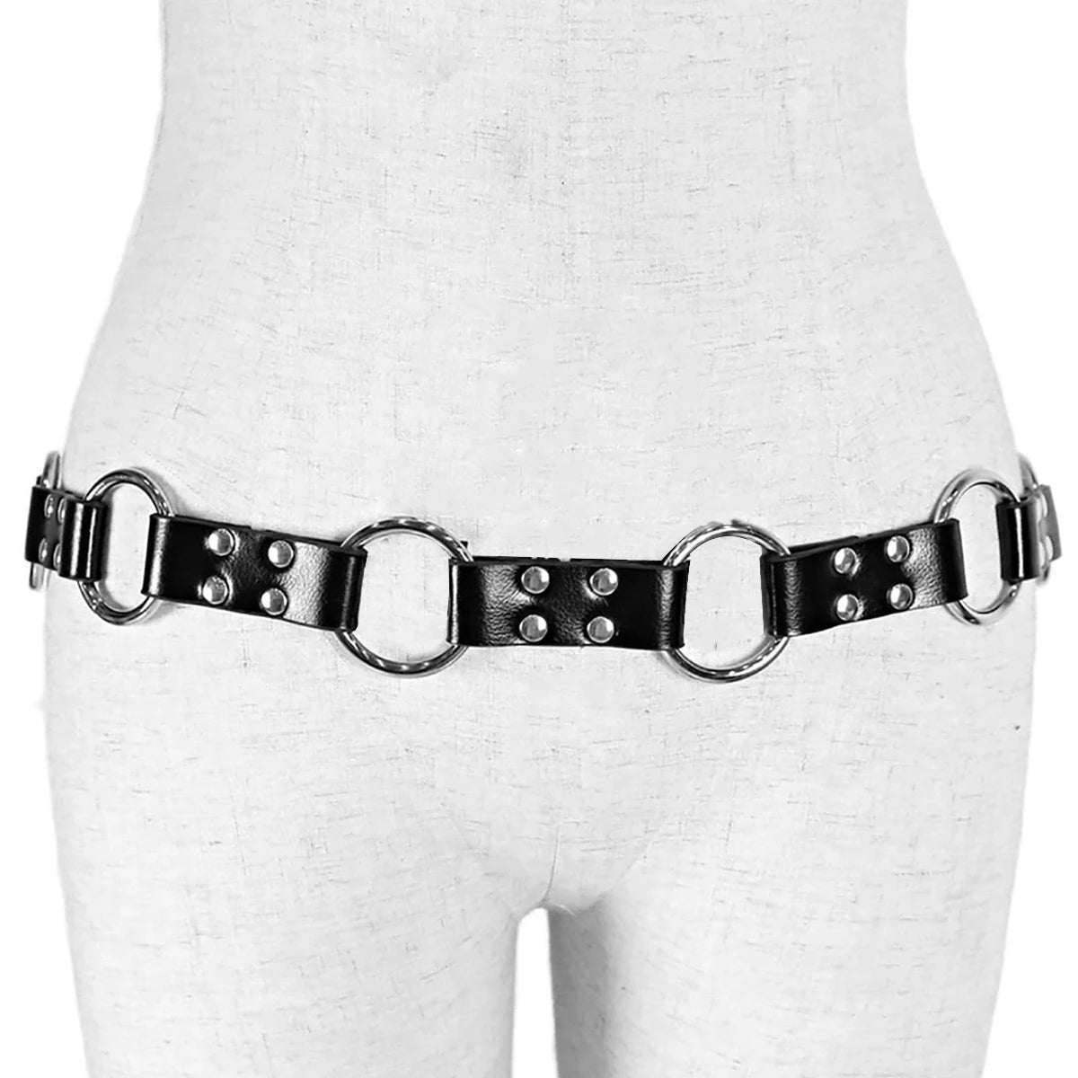 Women Fashion Pu Leather Harness Waist Belt Suspenders for Women Punk Decorative Waist Belt Straps Gothic Clothing Accessories