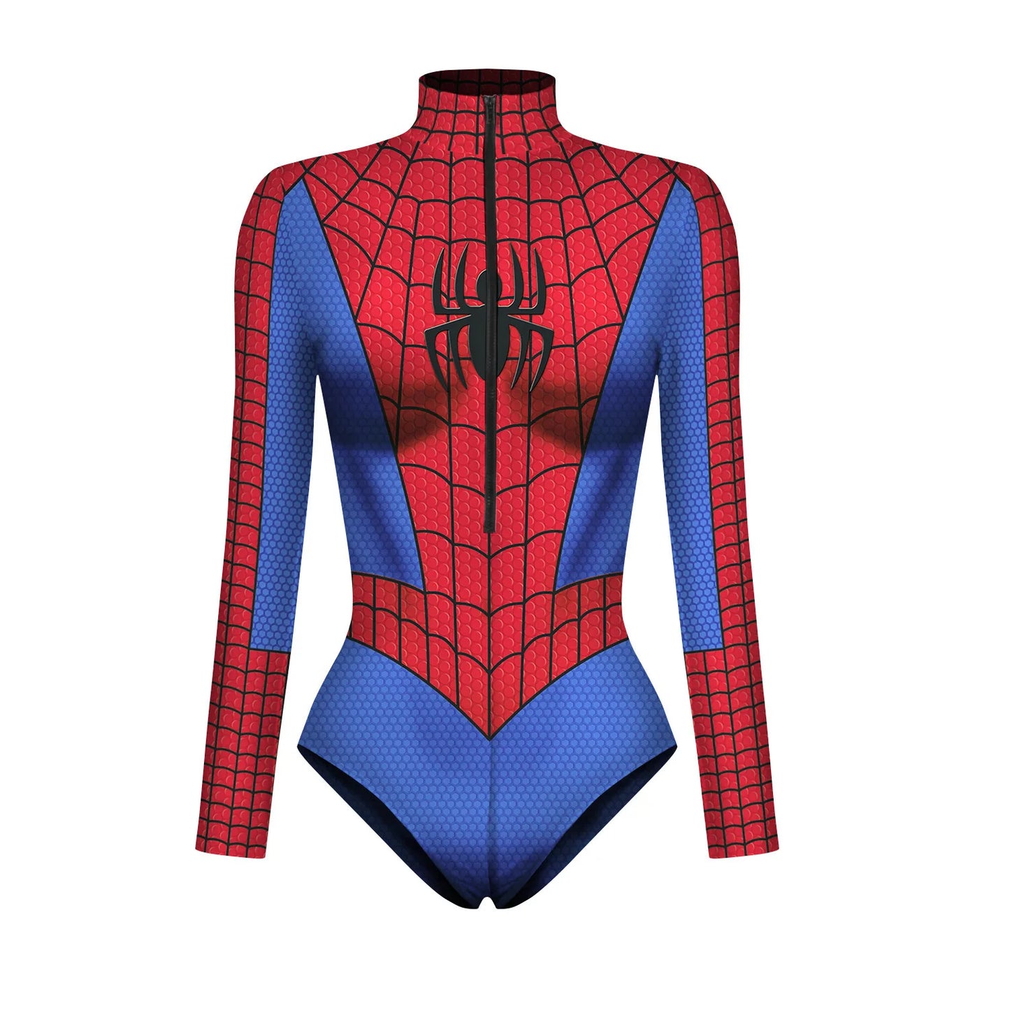 Spiderman Captain Superhero Swimsuit for Women Men 3D Print Long Sleeve Swim Bodysuit Cosplay Jumpsuit Halloween Carnival Outfit