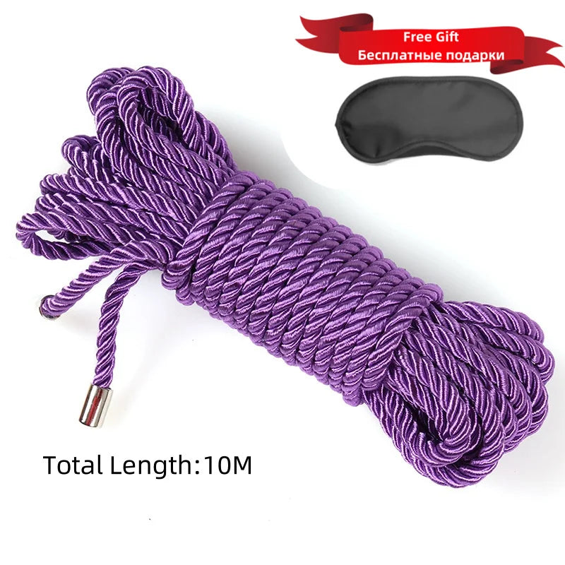 ASHBURNS Exotic Shibari Accessories of Handcuffs Bondage Soft Rope for Men Women Fetish Slave Role Play Binder Restraint Touch Tie Up Fun