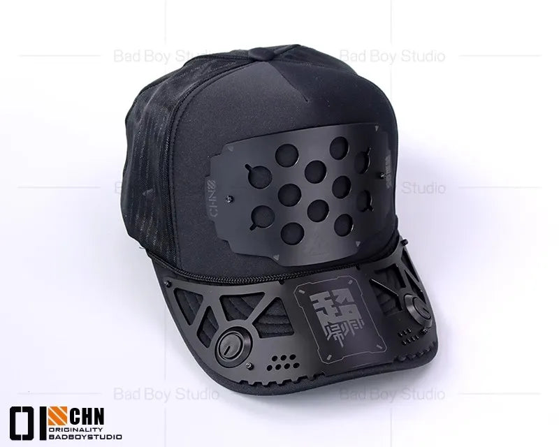 Game Cyber-Punk Mask Cat Ears Cosplay Headwear Accessories Sci-fi mechanical mechs Mask Hand Armor Cosplay Props Halloween