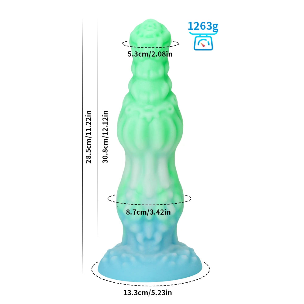 ASHBURN Monster Dildo For Women Silicone Knot Alien
