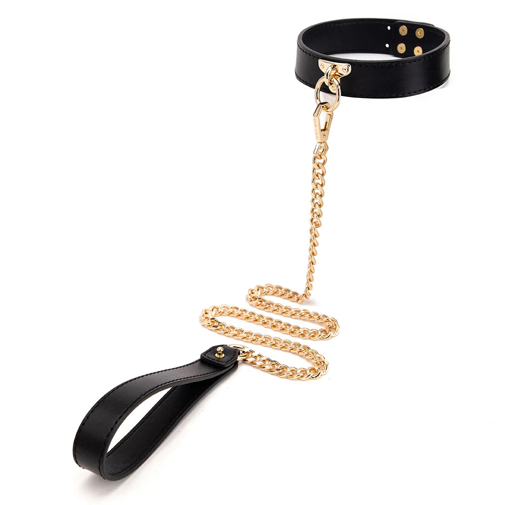 Erotic Bed Bondage Kits Slave Restraint Bondage Set Genuine Leather Collar Gag Whips Handcuffs Adult Sex Toys For Women Couples