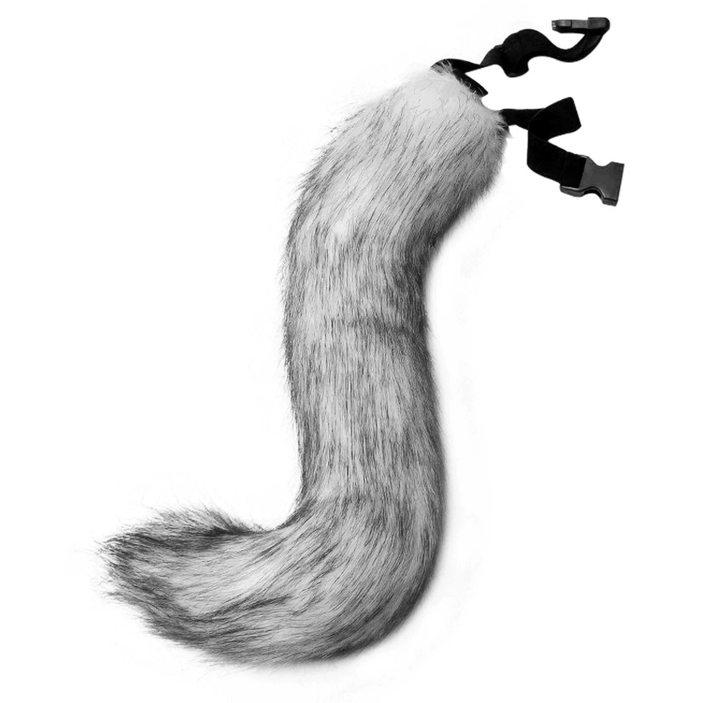 Fox Cat Ears Mask+Tail +Gloves,Fluffy Animal Headwear Ears Hairpin+Tail +Bell,Hair Hoop Set for Halloween Cosplay Accessories