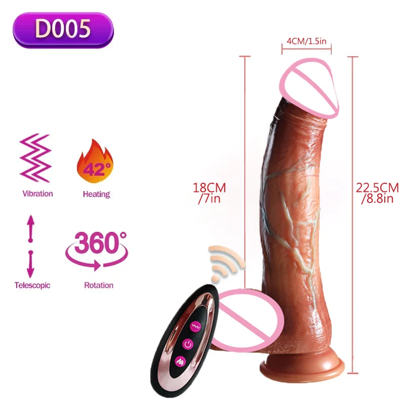 Realistic Dildos Vibration For Women Masturbation Sexy Adult Sex Toys Anal Plug Penetration Anal Thrusting Penis Dildo Vibrator