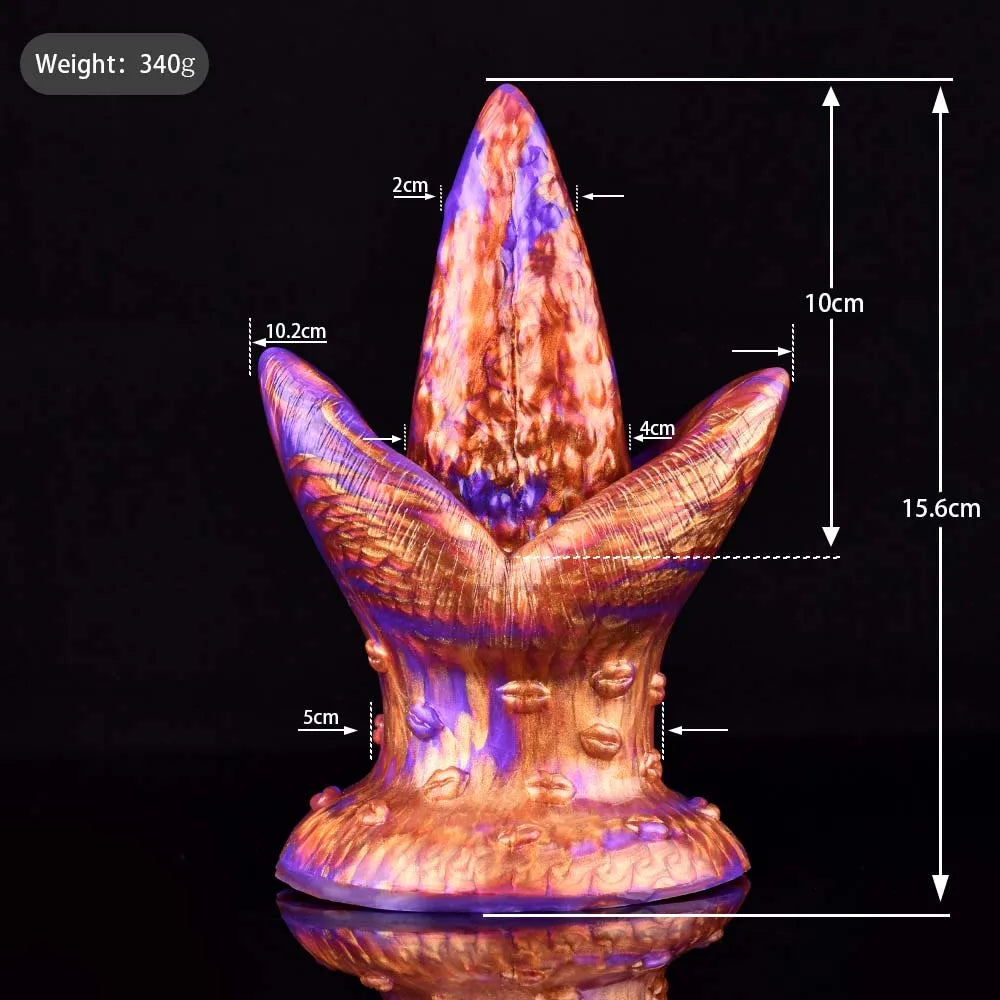 ASHBURN Silicone Vibrating anal Dilators With Sucker Remote Control Tongue Vibrators Clitoral G-spot Stimulate Sex Toys Masturbator