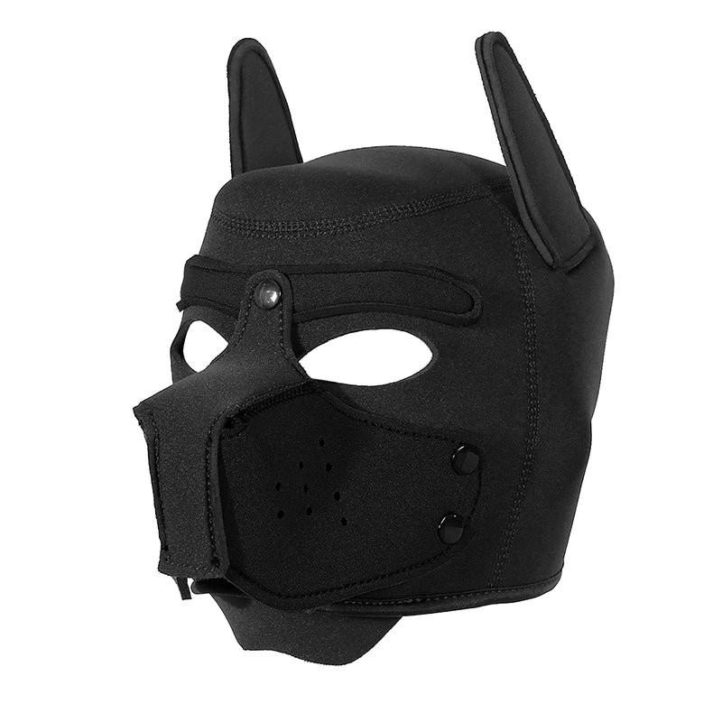 Dog Head Mask Removable Muzzle Hood Mask Cosplay Roleplay Party Gay Puppy Mask Bdsm Masks Masquerade Mask Sex Toys for Couples