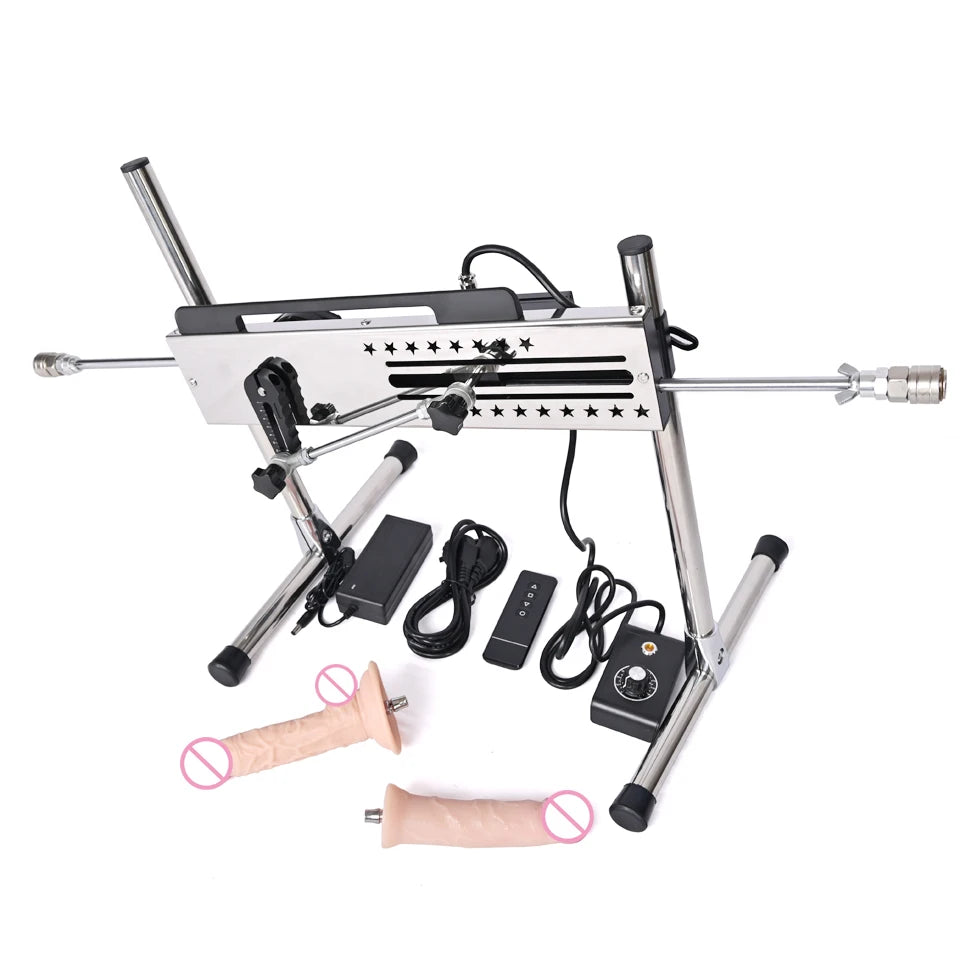 ROUGH BEAST Sex Machine for Women and Men 120W Power APP Control Masturbation Machine with Vac-U-Lock Dildos 2 People Sex Toys