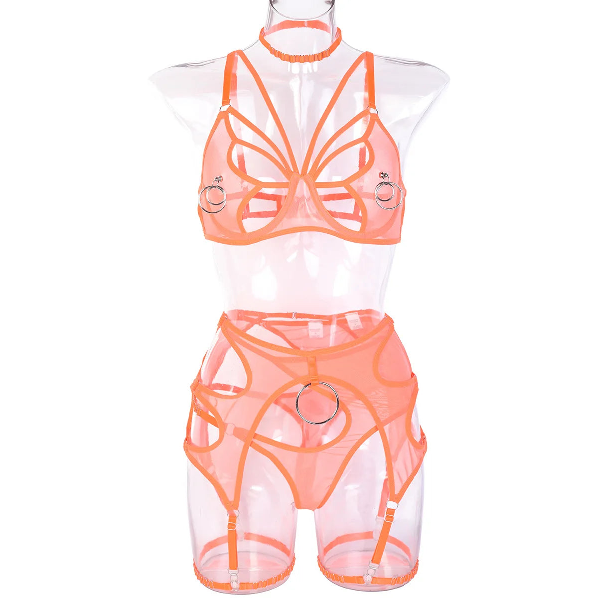 Lingerieset Dames Sexiest Bra Set Sexy Women's Underwear Woman Clothing Minimalist Bras Lingeries Sets With Garter and Stockings
