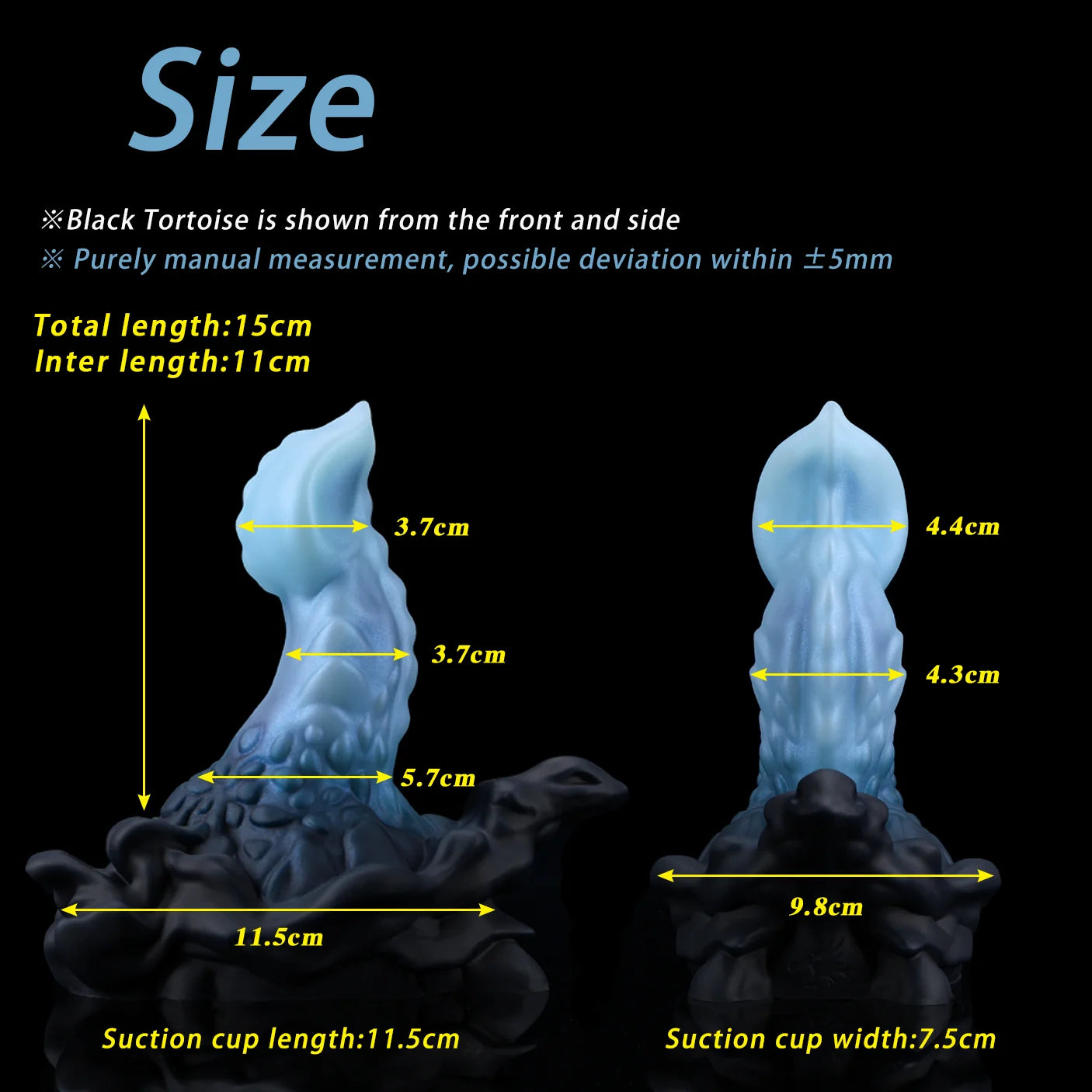 Nothosaur Black Tortoise Dildo adult sex toys withSuction Cup Big But male female orgasm thrusting masturbator toys18+