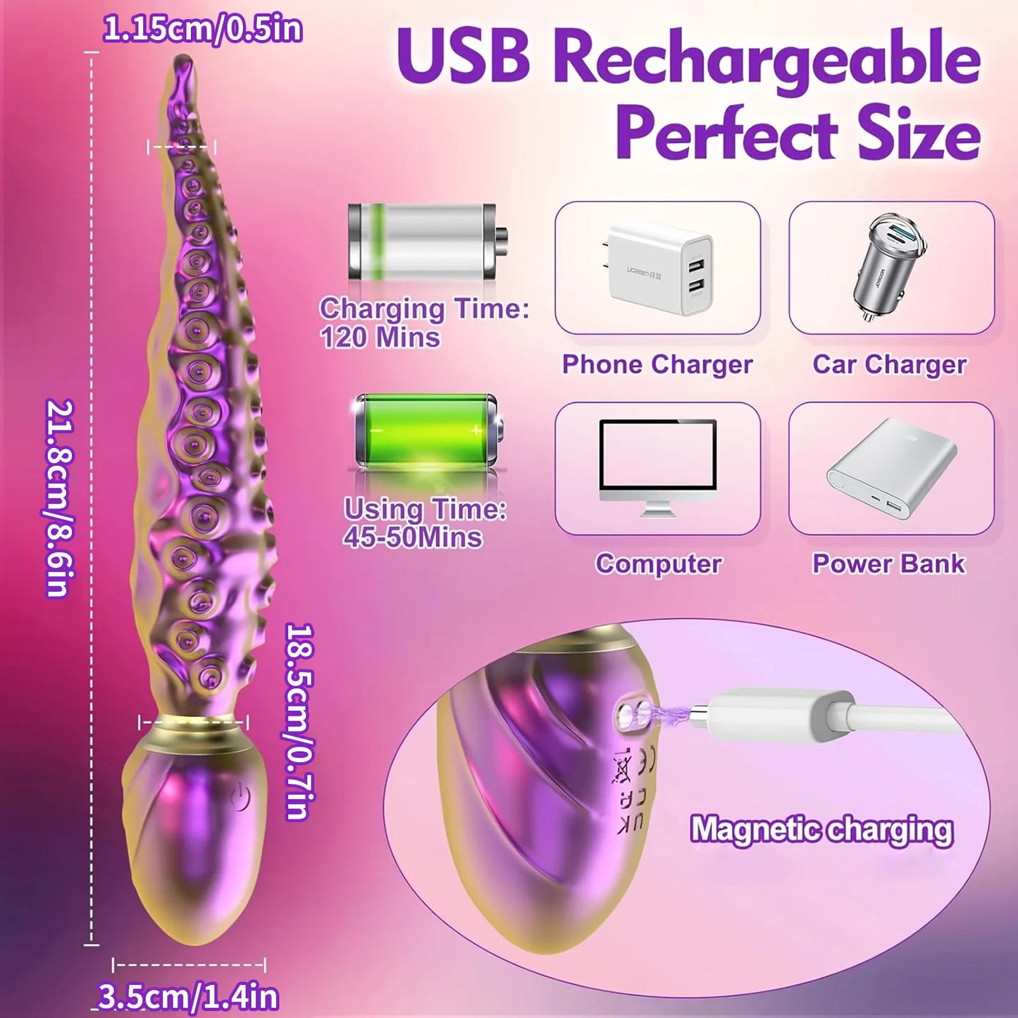 Female Powerful AV Wand Clitoris G Spot Men Prostate Massager 360 Rotating Anal Vibrator Masturbator Sex Toys For Woman Male