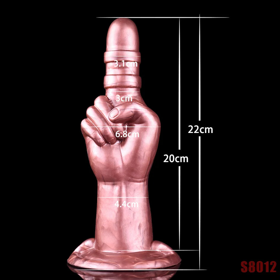 ASHBURN Silicone gesture anal plug with suction cup for sex machine Masturbation Machine Attachment for Women Sex Toys