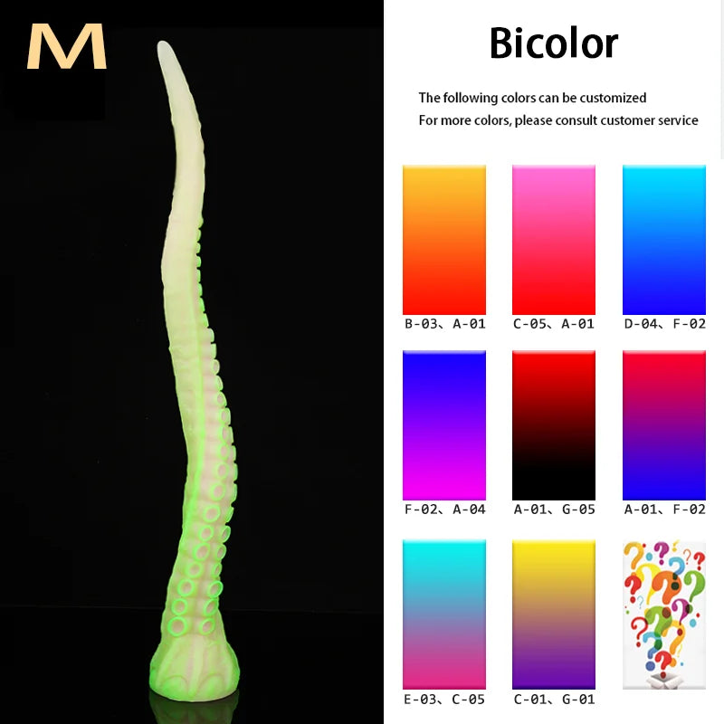 ALLA Tentacle Dildo Color Silicone Toys Realistic Octopus Fake Penis Adult Fantasy Dildo Holder Masturbation sex toy