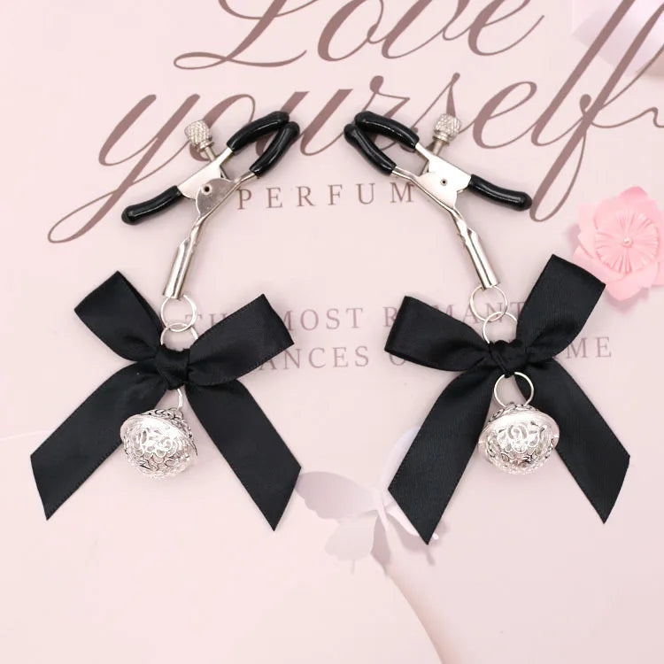 BDSM Bow Bells Stainless Steel Matal Butt Plug Sexy Rabbit Cosplay Suitable For Couples Flirting And Teasing For Men/Women