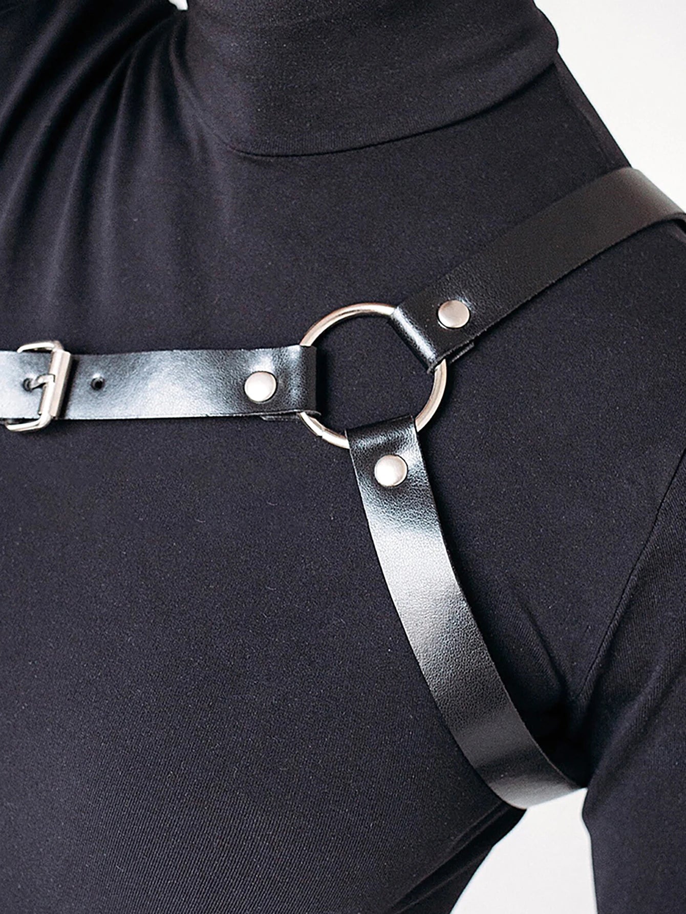 Women Fashion Harness Belt Chest Harness Corset Leather Lingerie Bondage Lingerie Goth Fetish Clothing Harness Women Accessorie