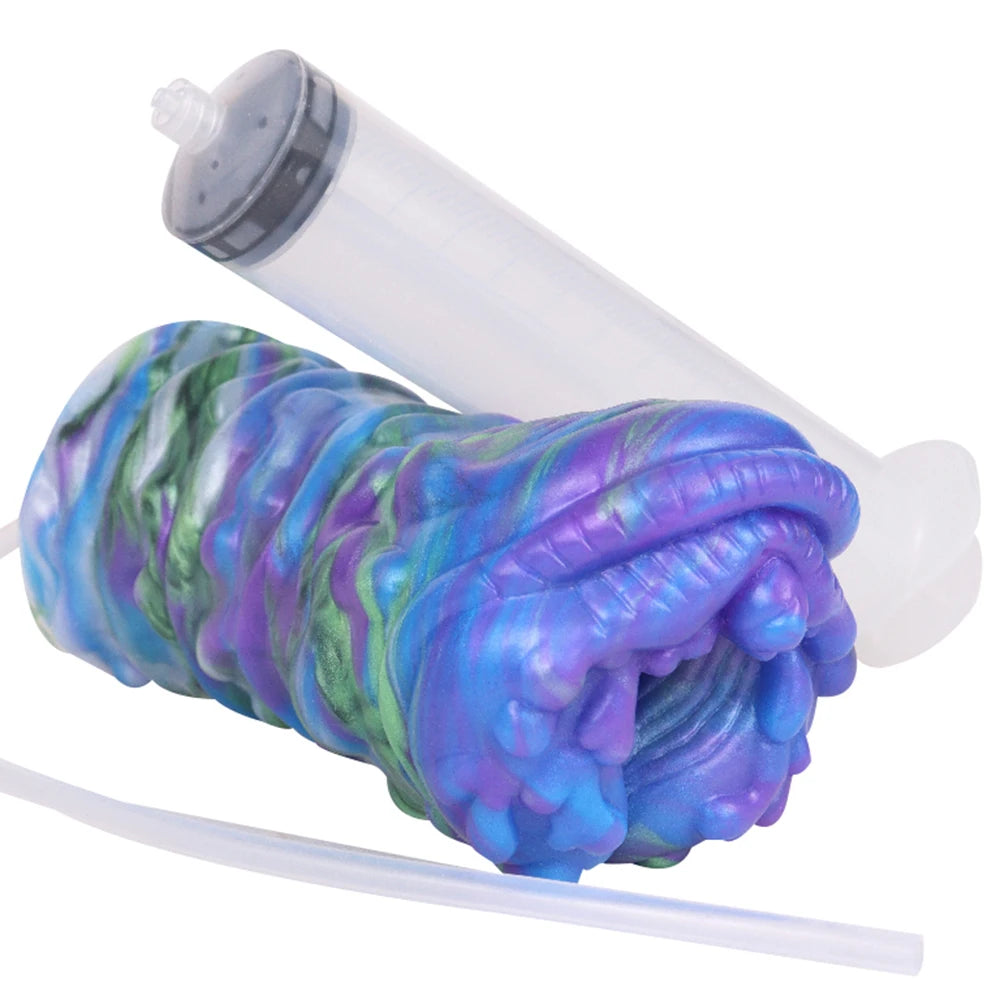 ASHBURN Silicone variety Fantasy MONSTER Realistic Ejaculation Pussy Male Masturbator Squirting Liquid Silicone Sex Toy For Men