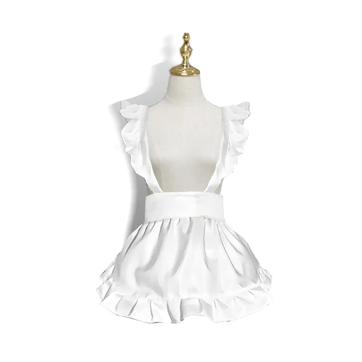 White Apron Lolita Maid's Apron Little Chef Girls Cosplay Lolita Transformed New Chinese Accessory Kawaii