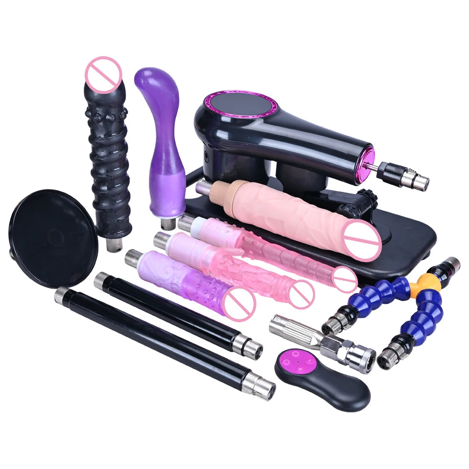 ROUGH BEAST New Sex Machine with 3XLR Attachment Wireless AutomaticMasturbation Machine for Women and Men Remote Control Sex Toy