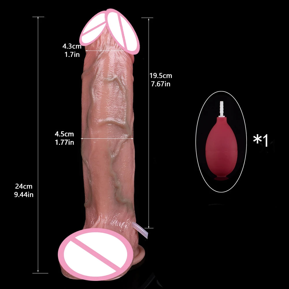 ASHBURN BLOODLINE RITE – Suction Squirting Dildo with Foreskin Detail