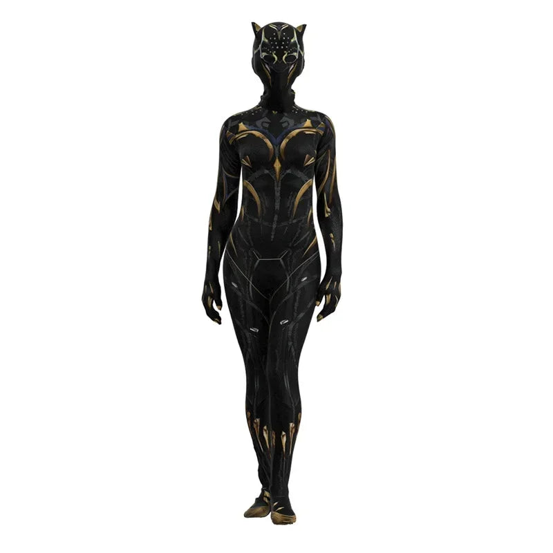 Panther 2 Wakanda Forever Superhero Black Shuri Cosplay Costume Suit Jumpsuit Bodysuit Carnival Costume For Women Men Kids
