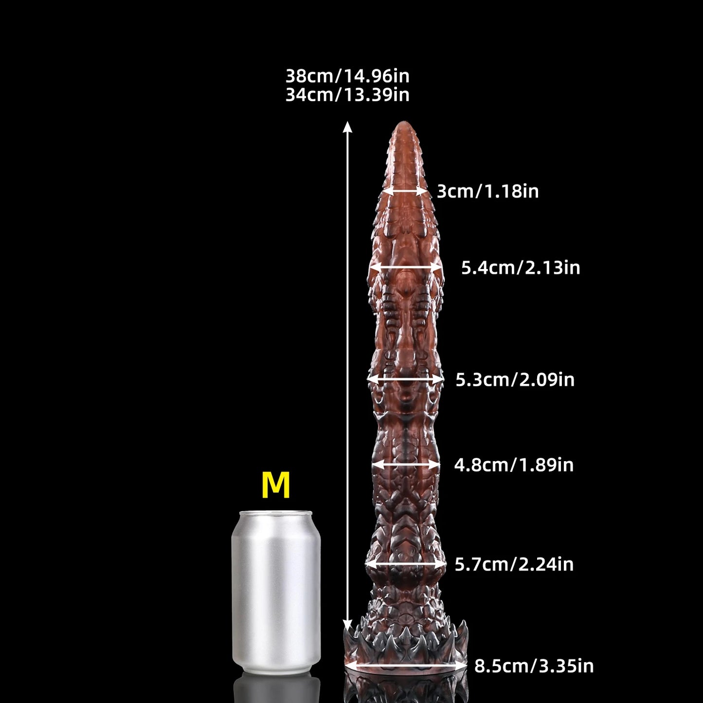 Nothosaur Meo's Ridge Super Long Dragon Shaped Dildo Fantasy Barbed Vibrating Adult Sex Toy for Orgasmic Masturbation