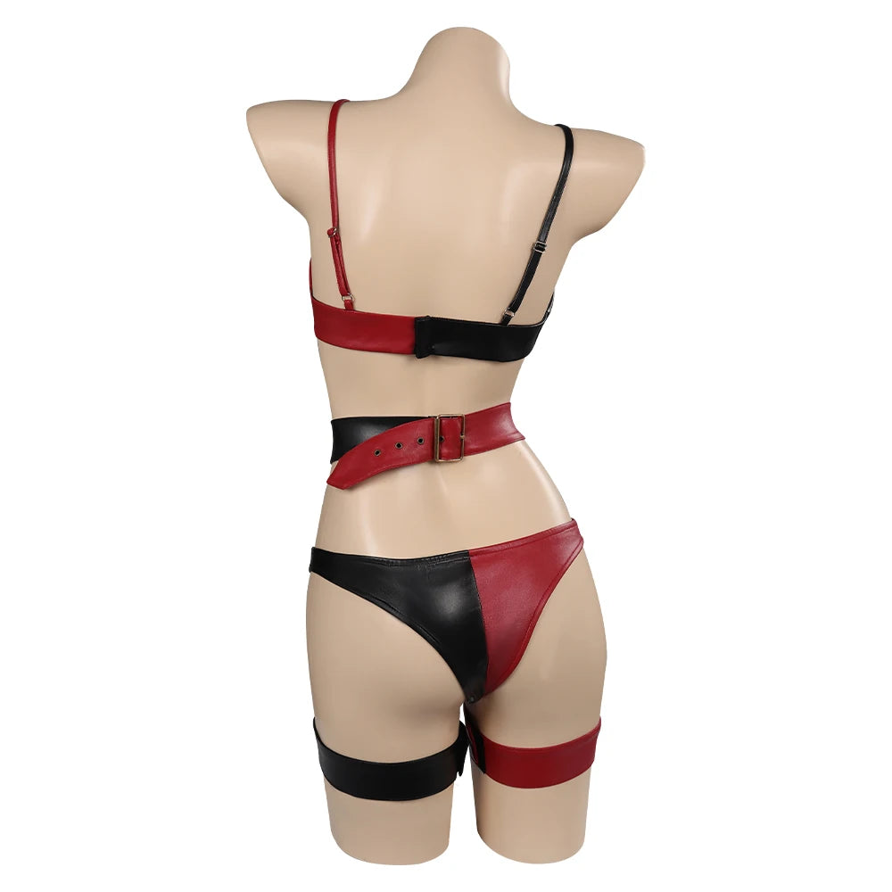 Quinn Quinzel Cosplay Costume Swimsuit Sexy lingerie For Women Girls Costume Outfits Swimsuit Two Piece Swimwear Outfits