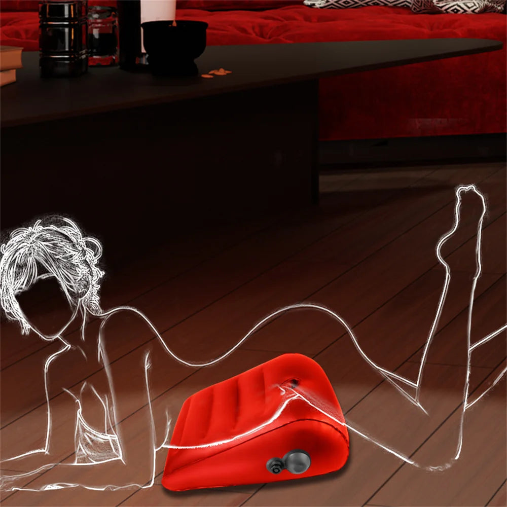 Sexual Dildo Pillow For Sex Multi Deeper Position Support Cushion Triangle Inflatable Ramp Furniture Adult Couple Sexy Toys Shop