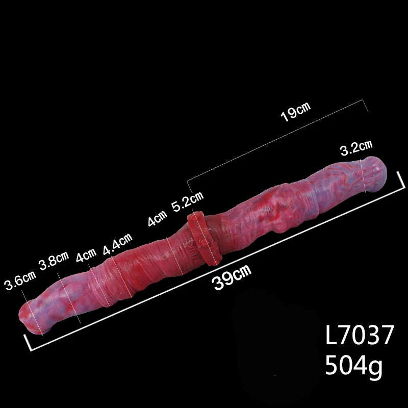 ASHBURN ALIEN 3 STYLES Long Double Dildo Large Knot FIST/HAND/PENIS DOUBLE ENDED DILDO (Copy)
