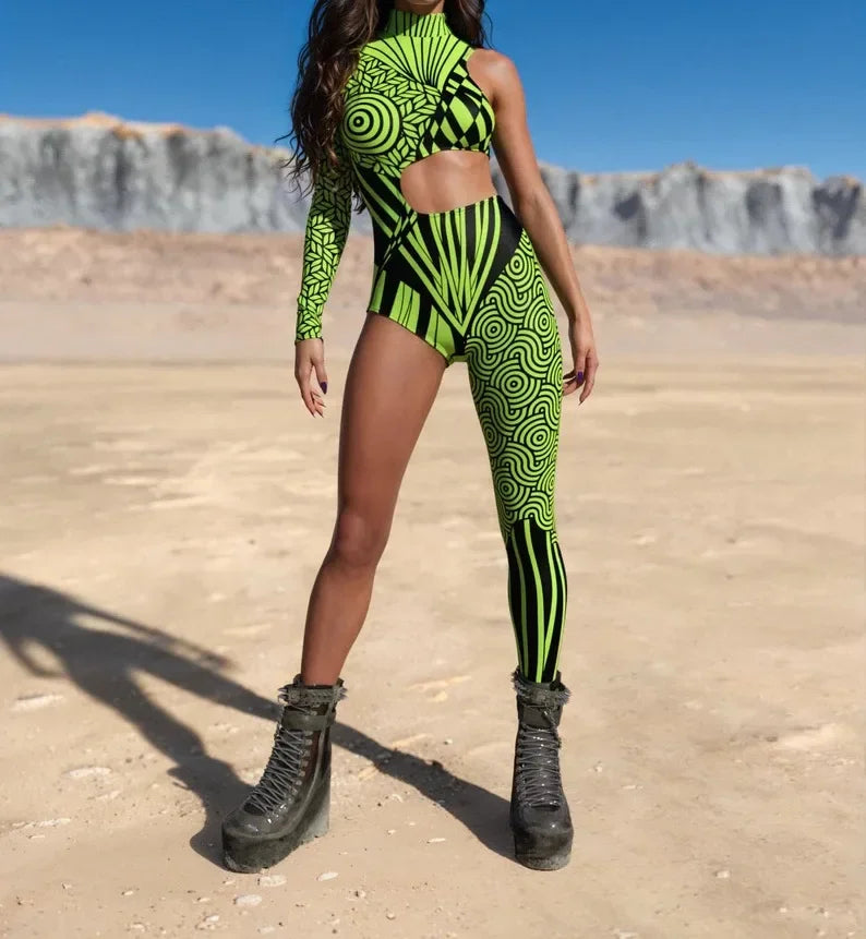 3D Digital Printing Adult Tights Jumpsuit Cosplay Sexy Costumes for Women Party Carnival Outfit 2025 Halloween New Customized