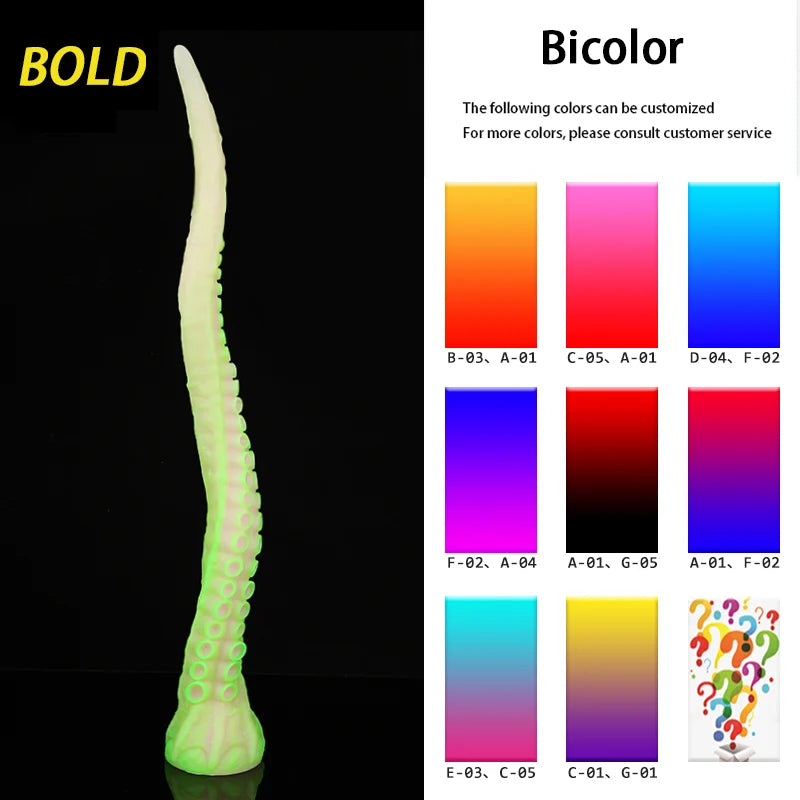 ALLA Tentacle Dildo Color Silicone Toys Realistic Octopus Fake Penis Adult Fantasy Dildo Holder Masturbation sex toy