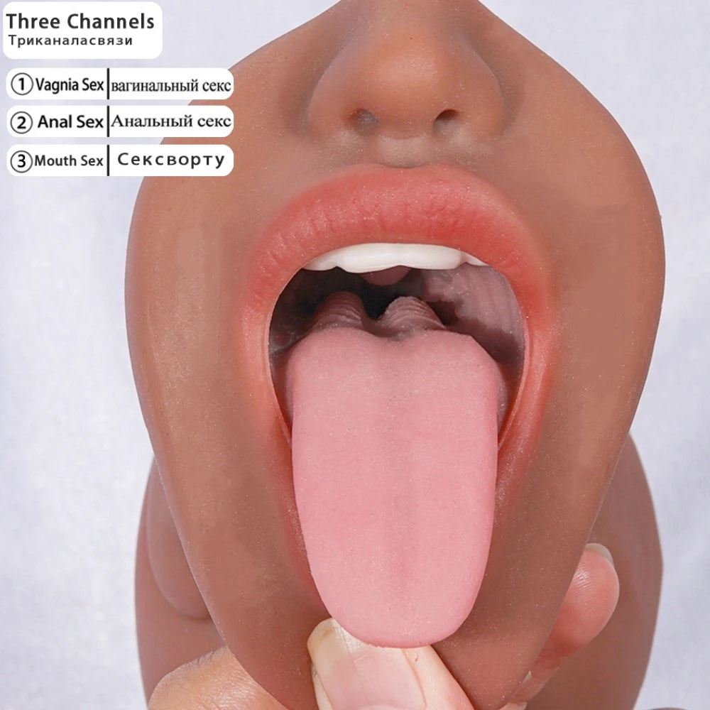 3 in 1 Male Masturbator Sex Doll Rubber Vagina for Men Pussy Pocket Men's Goods Toy Masturbators Erotic Toys Anal Soft Silicone