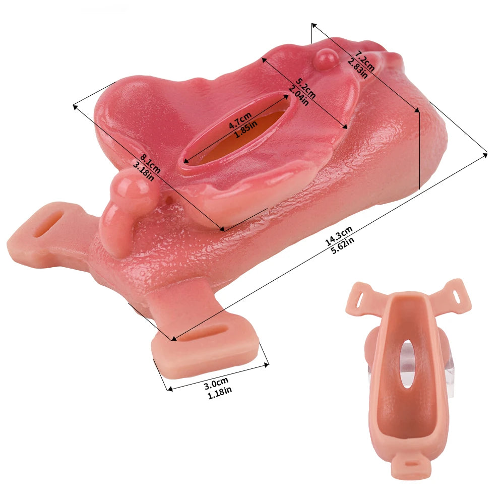 ASHBURN Wireless Control Strapon Silicone Vibrating Penetrate Sex Grinders Realistic Vagina Dildos Underwear Pad Anal Massage