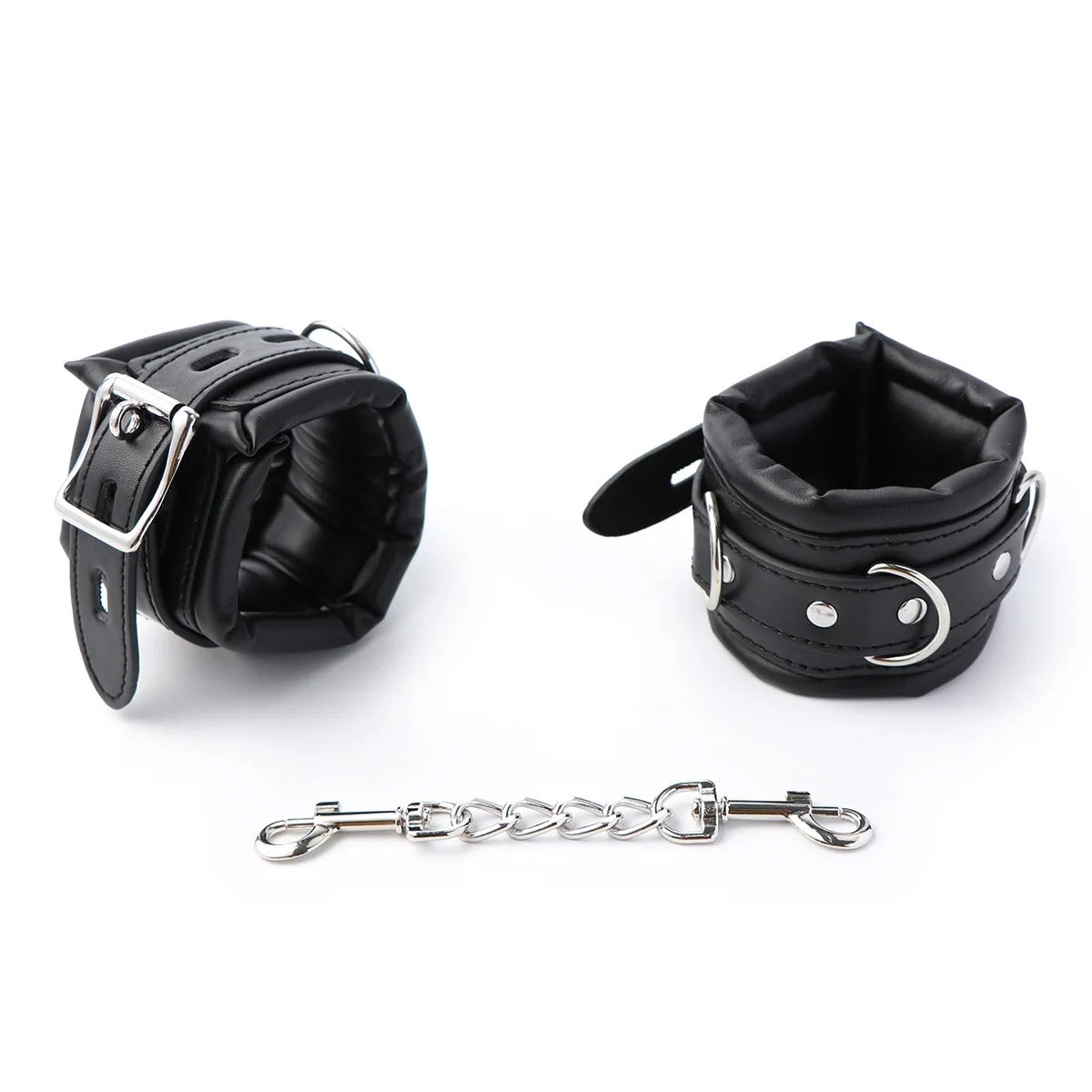 Bondage Kits Extendable Products Leather Restraint Set Handcuffs Ankle Cuffs Bdsm Toys For Couples Women 18 Adult Games