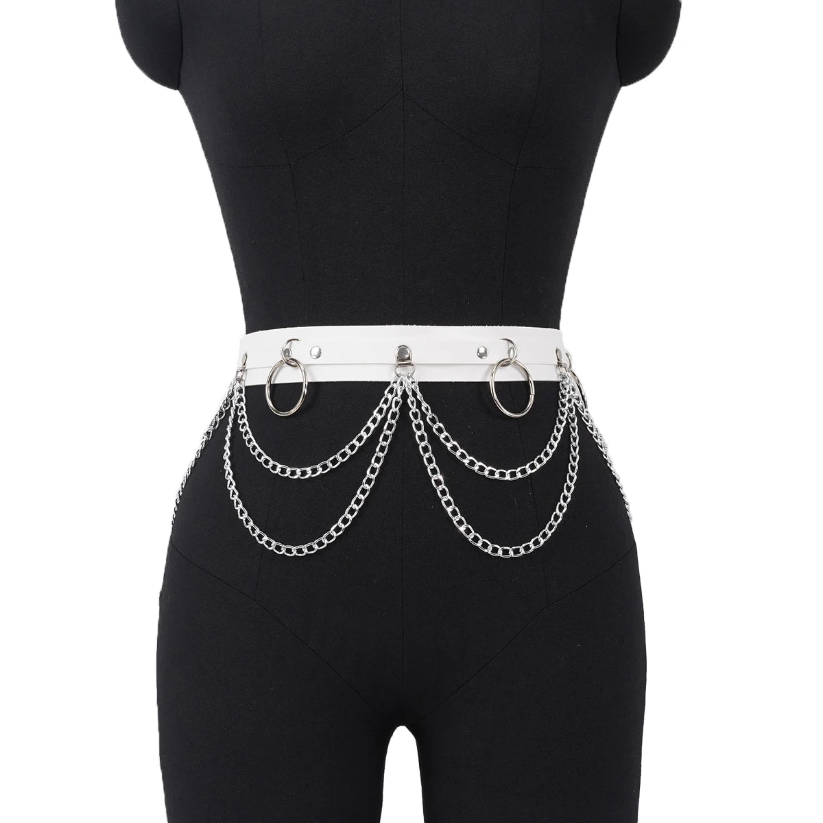 Women Sexy garter Belt Leather Harness Waists Leg Harness Gothic Jewelry Body Chain Punk Leather Gothic Waist Belt Clothing Acce