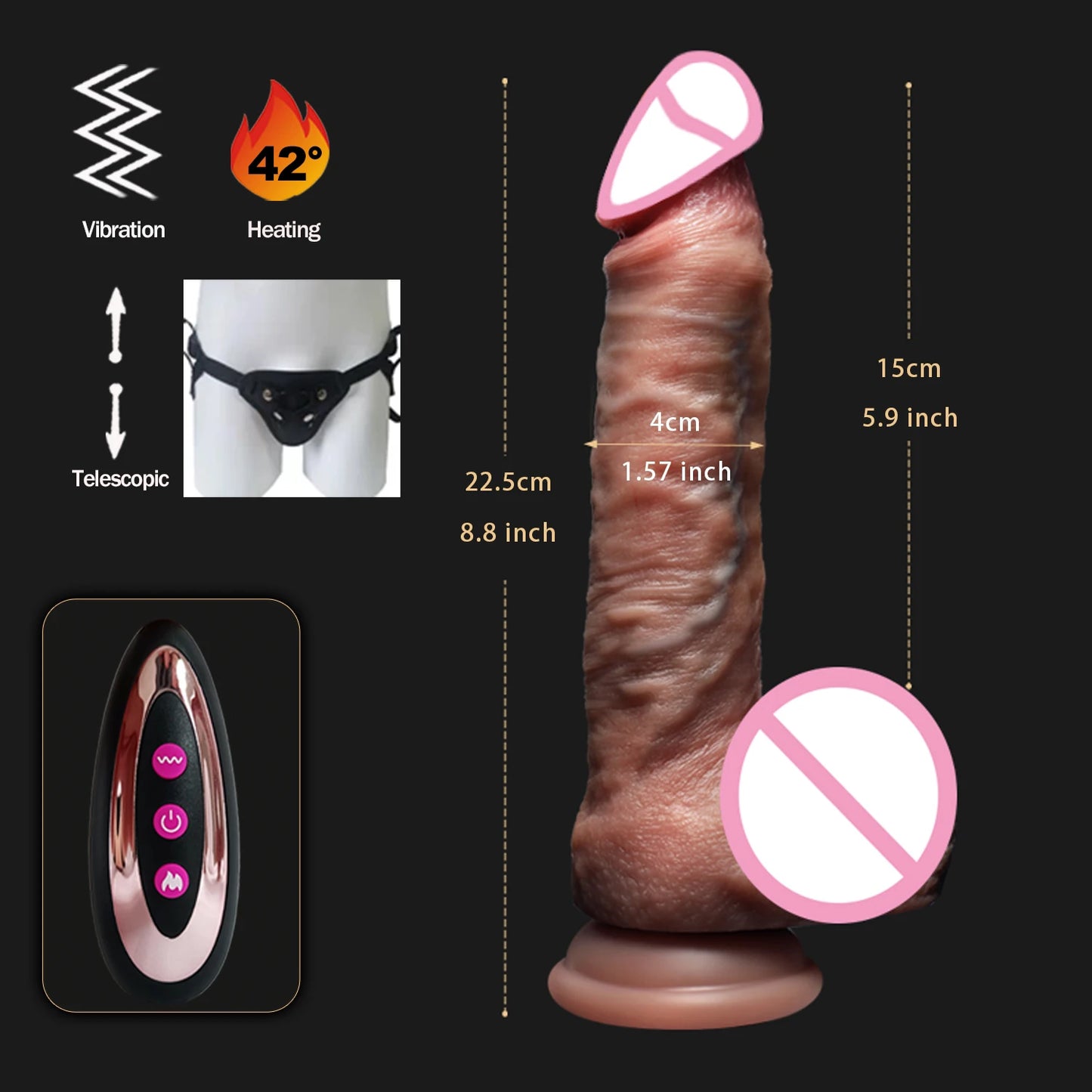 Realistic Dildos Vibration For Women Masturbation Sexy Adult Sex Toys Anal Plug Penetration Anal Thrusting Penis Dildo Vibrator