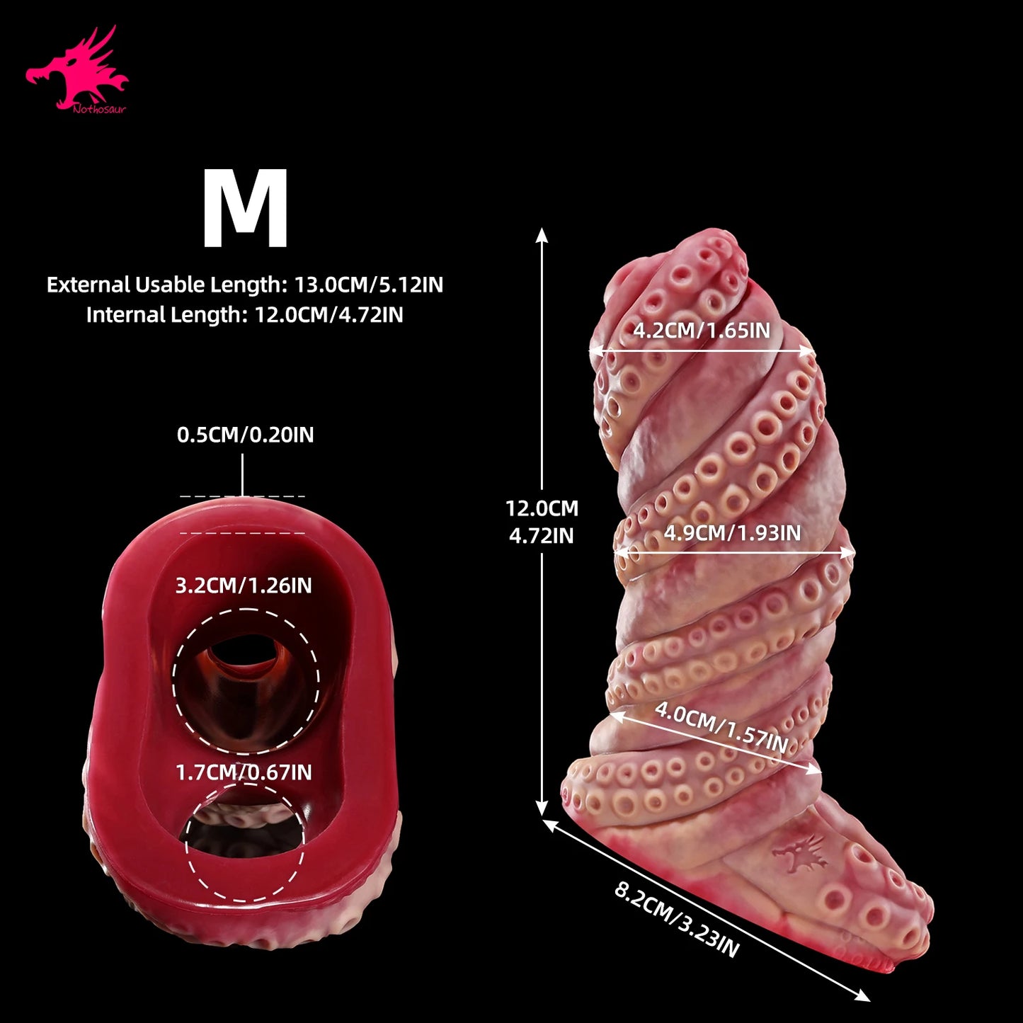 Nothosaur ALLA'S SNARE Penis Sleeve For Cock Enlargement Lengthen Man Reusable Condom Penis Ring Delayed Ejaculation tentacle