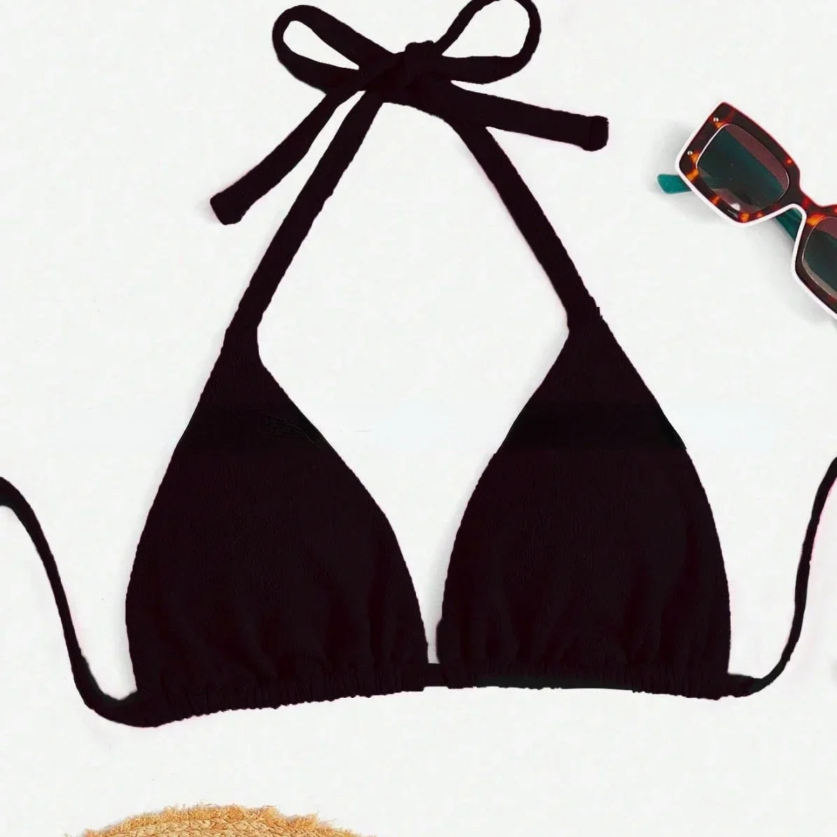 Sexy Push Up Bikini Top Only Plus Size Women Swimwear Halter Bathing Suit New Beach Wear Top Female Summer Bandage Micro Biquini