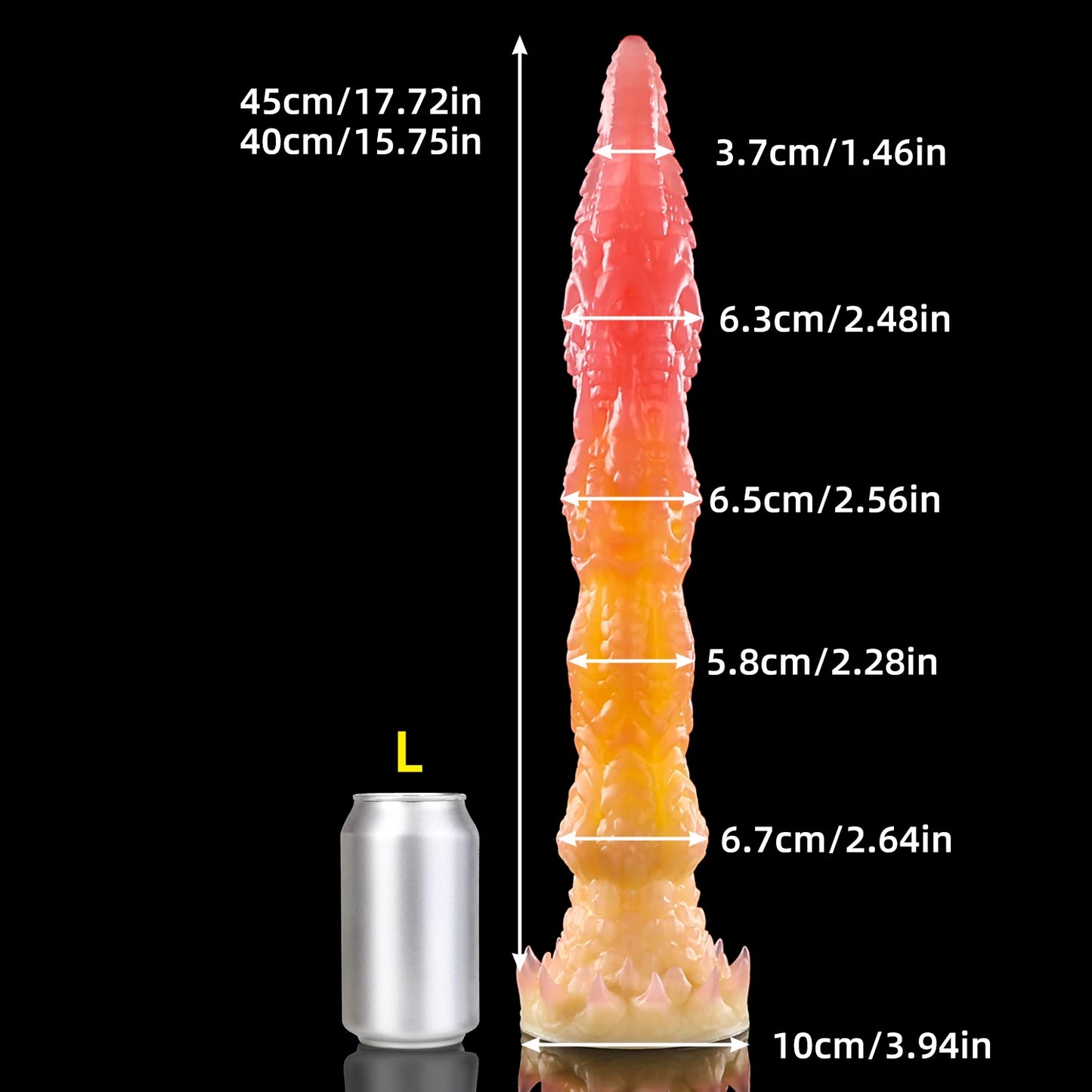 Nothosaur Meo's Ridge Dragon-Shaped Imitation Toy Dildo Super Long Sex Barb for Adult Fantasy Male Female Masturbation Orgasm