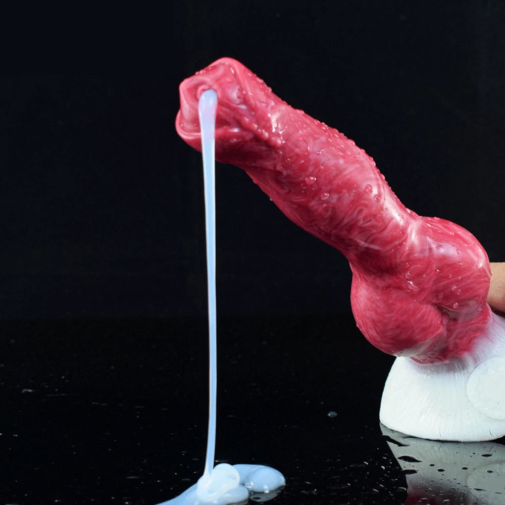 ASHBURN Ejaculation Large Knot Silicone with Squirting Function Strong Sucker