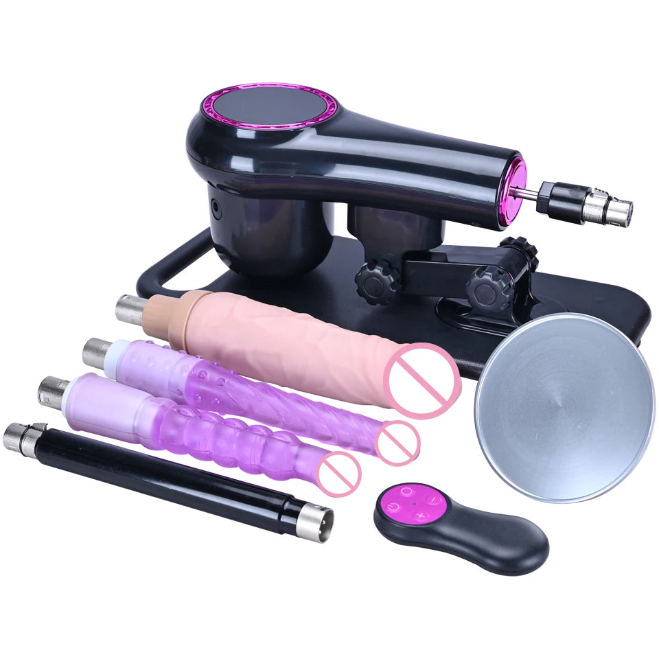 ROUGH BEAST New Sex Machine with 3XLR Attachment Wireless AutomaticMasturbation Machine for Women and Men Remote Control Sex Toy