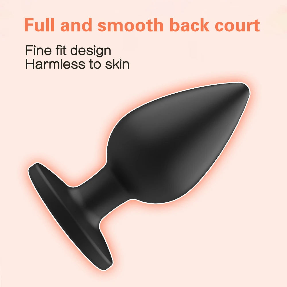 ASHBURN Inflatable Silicone Anal Plug Dilator Expandable Pump Butt Silicone Huge Anus Prostate Massager Anal Sex Toy For Men Couples